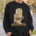 Owl Reading With Eye Glasses Book Student Teacher Bookworm For Men Women Kids Sweatshirt Gifts for Him