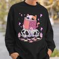 Pastel Goth Kawaii Occult Cute Cat Reading Pentacle Book For Men Women Sweatshirt Gifts for Him Pastel Goth Kawaii Occult Cute Cat Reading Pentacle Book For Men Women Sweatshirt Gifts for Him