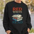 Patriotic Red & Read 4th Of July Book Lover Librarian Sweatshirt Gifts for Him