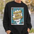 Please CHEW Quieter Comic Book Pop Art Misophonia Sweatshirt Gifts for Him Please CHEW Quieter Comic Book Pop Art Misophonia Sweatshirt Gifts for Him