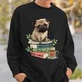 Pug Dog Reading Book Coffee Read Books Be Kind Stay Weird Sweatshirt Gifts for Him Pug Dog Reading Book Coffee Read Books Be Kind Stay Weird Sweatshirt Gifts for Him