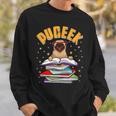 Pug Lovers Who Love To Read PUGEEK Pug With Books Sweatshirt Gifts for Him