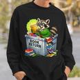 Raccoon At Library Book Return Librarian And Reader Sweatshirt Gifts for Him