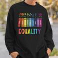 Rainbow Gay Books Flowers Equality LGBTQ Pride Women Men Sweatshirt Gifts for Him Rainbow Gay Books Flowers Equality LGBTQ Pride Women Men Sweatshirt Gifts for Him