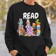 Read Book Club Piggie Elephant Pigeons Teacher Library For Men Women Kids Sweatshirt Gifts for Him