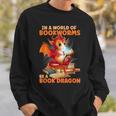 Read Be A Book Dragon Bookworm Sweatshirt Gifts for Him