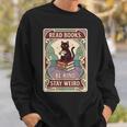 Read Books Be Kind Stay Weird Cat Tarot Card Coffee Reading Sweatshirt Gifts for Him Read Books Be Kind Stay Weird Cat Tarot Card Coffee Reading Sweatshirt Gifts for Him