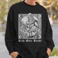 Read More Books Satan Book Leviathan Satanic Cross Devil Sweatshirt Gifts for Him