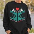 Read Your Heart Out Book Lover Reading Sweatshirt Gifts for Him