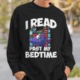 I Read Past My Bedtime Book Bookworm Sweatshirt Gifts for Him
