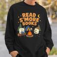 Read S'More Books Camping Outdoors Travel Campfire Smores Sweatshirt Gifts for Him