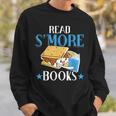 Read Smore Books Men Campfire Camping Camper Sweatshirt Gifts for Him