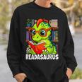Readasaurus Reading Dinosaur Book Reader Bookworm Sweatshirt Gifts for Him