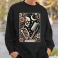The Reader Tarot Card Skeleton Reading Book Bookworm Bookish Sweatshirt Gifts for Him The Reader Tarot Card Skeleton Reading Book Bookworm Bookish Sweatshirt Gifts for Him
