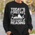 Reading Art For Men Women Bookworm Reading Book Lovers Sweatshirt Gifts for Him