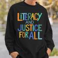 Reading Book Club Literacy And Justice For All Librarian Sweatshirt Gifts for Him Reading Book Club Literacy And Justice For All Librarian Sweatshirt Gifts for Him
