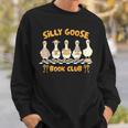 Reading Book Lover Bookish Reader Silly Goose Book Club Sweatshirt Gifts for Him