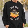 Reading Book Lover Librarian Bibliophile Teacher Sweatshirt Gifts for Him
