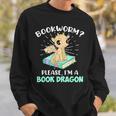 Reading Books Bookworm I Am a Book Dragon Sweatshirt Gifts for Him