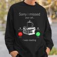 Reading Bookworm Book Lovers Literary Bibliophile Dad Mom Sweatshirt Gifts for Him