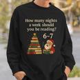 Reading Christmas Tree Book– Reading 6 7 Meme Sweatshirt Gifts for Him Reading Christmas Tree Book– Reading 6 7 Meme Sweatshirt Gifts for Him