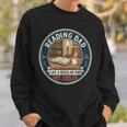 Reading Dad Books Coffee Library Relax Hobby Father's Day Sweatshirt Gifts for Him