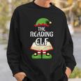 Reading Elf Family Matching Group Christmas Books Sweatshirt Gifts for Him