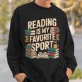 Reading Is My Favorite Sport Book Lover Reader Sweatshirt Gifts for Him Reading Is My Favorite Sport Book Lover Reader Sweatshirt Gifts for Him