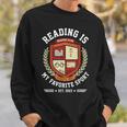 Reading Is My Favorite Sport Varsity Reading Club Book Sweatshirt Gifts for Him Reading Is My Favorite Sport Varsity Reading Club Book Sweatshirt Gifts for Him
