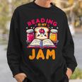 Reading Is My Jam Book Lover Kids Teacher Sweatshirt Gifts for Him