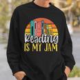 Reading Is My Jam Bookworm Book Reading Sweatshirt Gifts for Him Reading Is My Jam Bookworm Book Reading Sweatshirt Gifts for Him