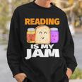 READING IS MY JAM Shirt I Love To Read Books Sweatshirt Gifts for Him READING IS MY JAM Shirt I Love To Read Books Sweatshirt Gifts for Him