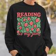 Reading Is My Jam Strawberry Bookish Book Lover Reader Nerd Sweatshirt Gifts for Him Reading Is My Jam Strawberry Bookish Book Lover Reader Nerd Sweatshirt Gifts for Him