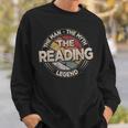 The Reading Legend Retro Books Men Reading Sweatshirt Gifts for Him