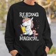 Reading Is Magical Book Lover Unicorn English Teacher Girls Sweatshirt Gifts for Him