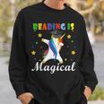 Reading Is Magical Book Lover Unicorn Student Teacher For Men Women Kids Sweatshirt Gifts for Him