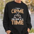Reading Psychological Thriller Book Nerd Apparel Crime Books Sweatshirt Gifts for Him Reading Psychological Thriller Book Nerd Apparel Crime Books Sweatshirt Gifts for Him