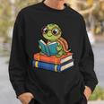 Reading Turtle Bookworm Cute Turtle With Glasses Books Sweatshirt Gifts for Him Reading Turtle Bookworm Cute Turtle With Glasses Books Sweatshirt Gifts for Him