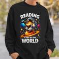 Reading Is Out Of This World Astronaut Book Lover Teacher Sweatshirt Gifts for Him Reading Is Out Of This World Astronaut Book Lover Teacher Sweatshirt Gifts for Him