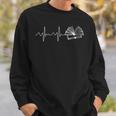 Reading Worm Novel Author Heartbeat Heartfreqence Books Sweatshirt Gifts for Him