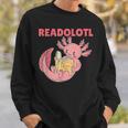 Readolotl An Axolotl That Read Many Books Axolotl Sweatshirt Gifts for Him