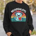 Readsolotl Read Book Axolotl Shirt Salamander Boys Girl Kids Sweatshirt Gifts for Him
