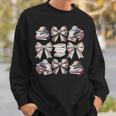 Retro Coquette Bows Book Coffee Bookworm Librarian Book Nerd Sweatshirt Gifts for Him Retro Coquette Bows Book Coffee Bookworm Librarian Book Nerd Sweatshirt Gifts for Him