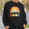 Retro Open Book Rainbow Reading Graphic Sweatshirt Gifts for Him