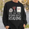 Rock Paper Scissors Nothing Beats Reading Book Lover Humor Sweatshirt Gifts for Him Rock Paper Scissors Nothing Beats Reading Book Lover Humor Sweatshirt Gifts for Him