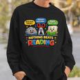 Rock Paper Scissors Nothing Beats Reading Book Lovers Sweatshirt Gifts for Him