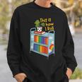 This Is How I Roll Rainbow Book Cart Queer Bookish Sweatshirt Gifts for Him This Is How I Roll Rainbow Book Cart Queer Bookish Sweatshirt Gifts for Him