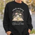 School’s Out Forever 2026 Retirement Teacher Floral Book Sweatshirt Gifts for Him