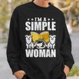 I Am a Simple Woman Book Lover Read Sweatshirt Gifts for Him