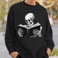 Skeleton Reading Book Bookworm Reader Bookish Halloween Sweatshirt Gifts for Him Skeleton Reading Book Bookworm Reader Bookish Halloween Sweatshirt Gifts for Him